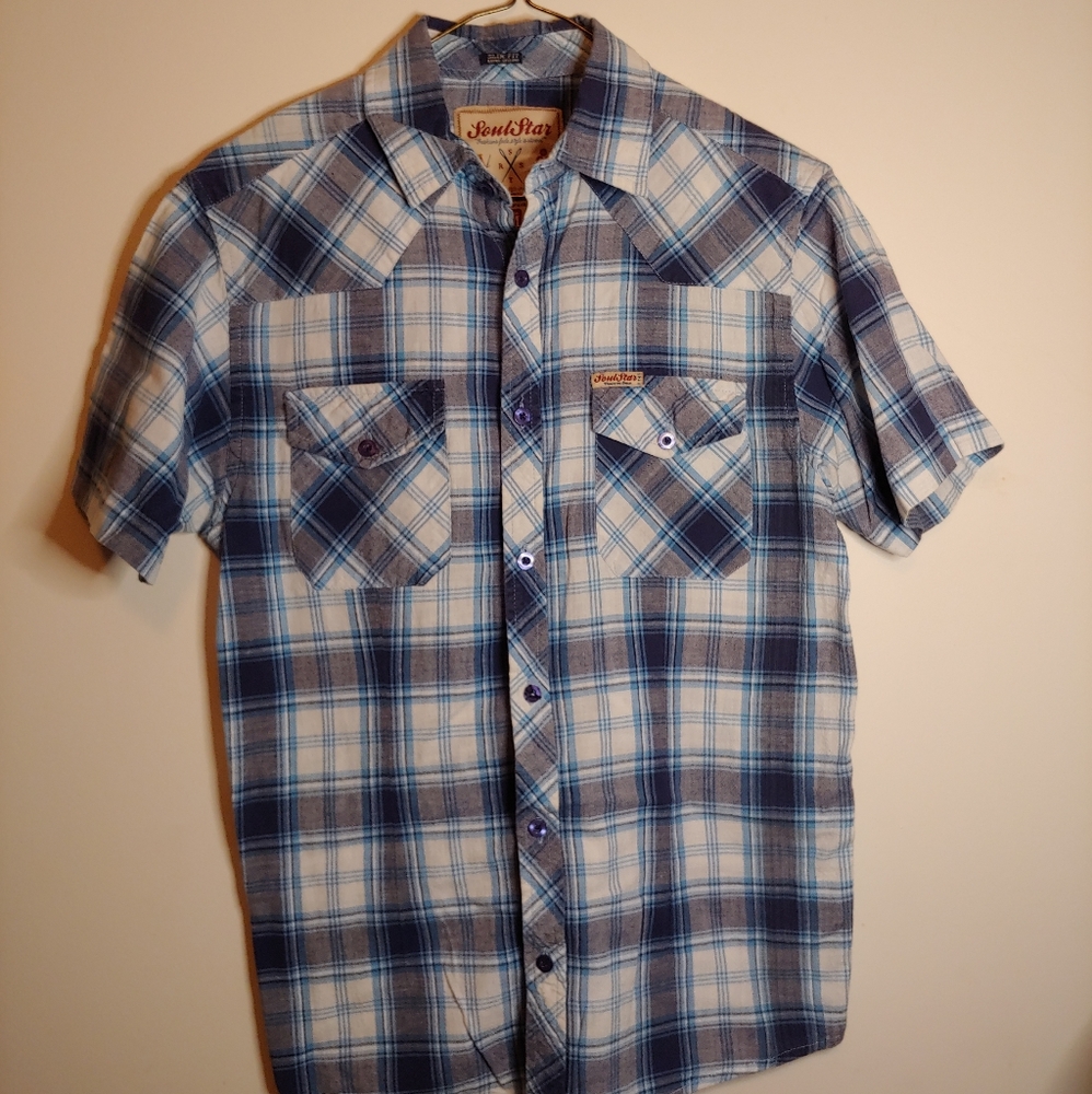Plaid Shirt Sleeve Shirt